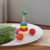 Wooden Xylophone Toy with 8 Notes and Colorful 6 Ring Stacker Set