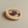 Beechwood Ring Rattle with Triple Rings
