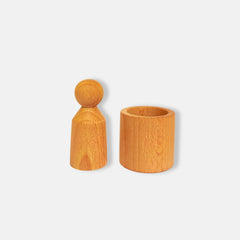 Wooden Peg and Cup Set