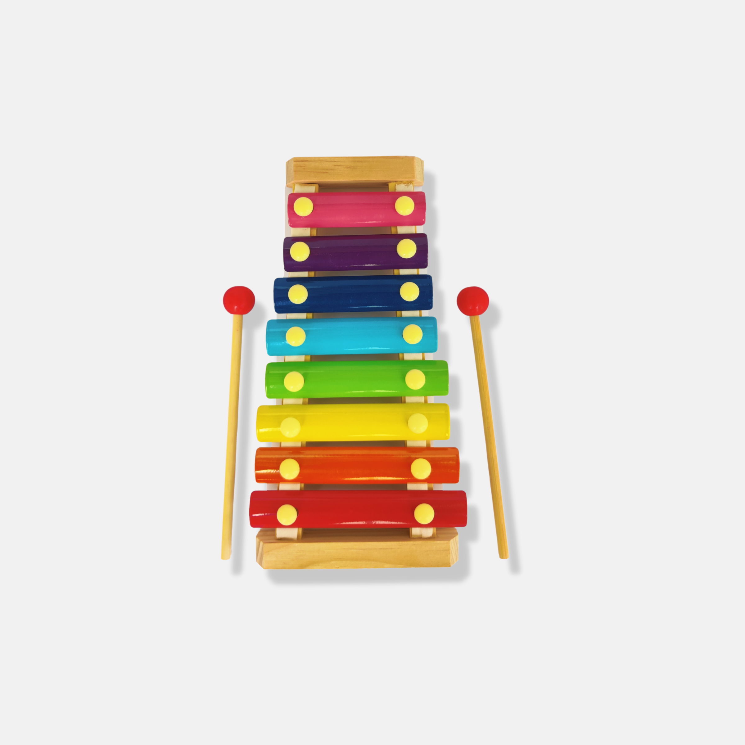 Wooden Xylophone Toy for Kids Colorful Notes Educational Play