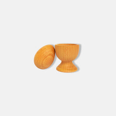 Natural Wooden Egg and Cup Set