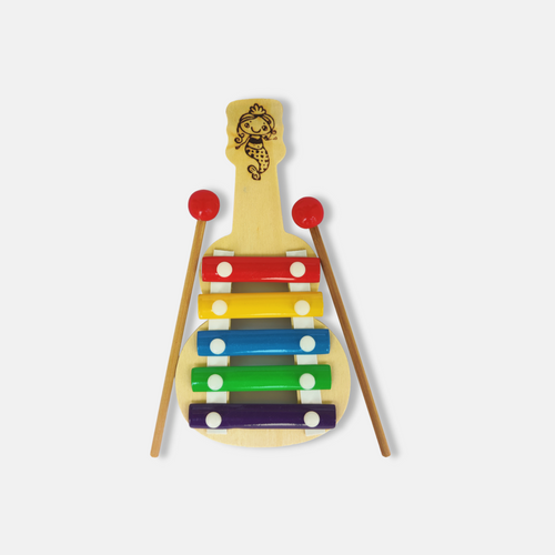 Small Guitar Shaped Xylophone - 5 Notes